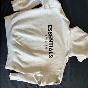 Essentials Light Gray Turtleneck Sweater